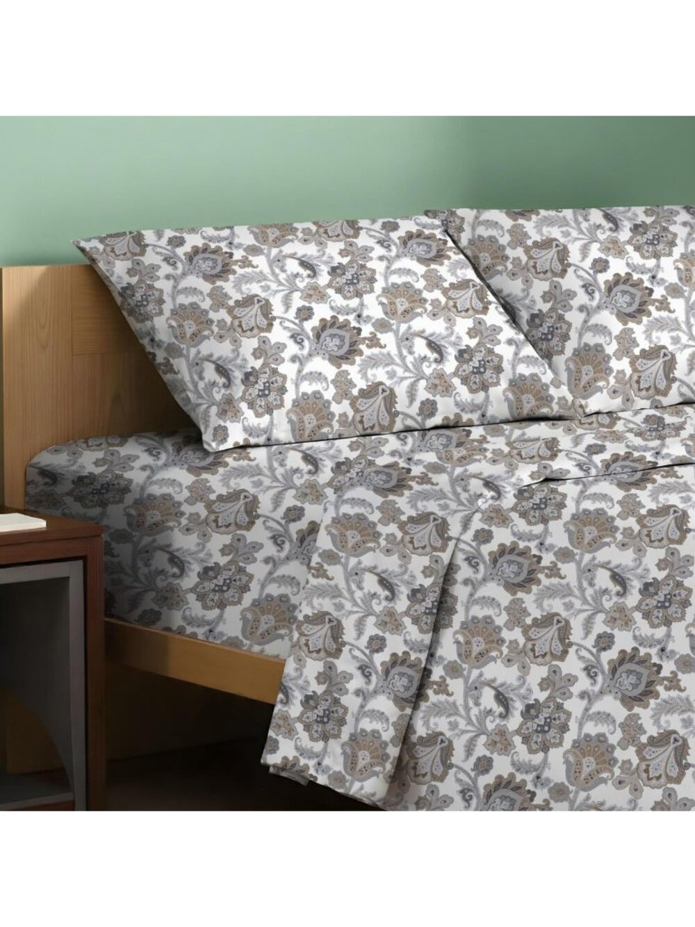 California King Organic Cotton Sheet Set - 4PC Percale, Soft & Cooling, Deep